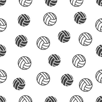 Seamless Pattern With Volleyball