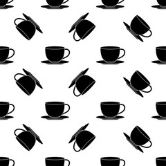 Tea Coffee Cup Seamless Pattern
