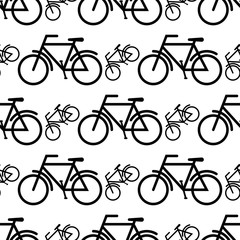 Obraz premium Bicycle Icon Seamless Pattern