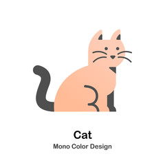 Cat Mono Color Icon