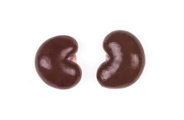 human kidney isolated on white background