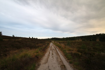 Sonnenaufgang versteckt hinter Gewitterwolken