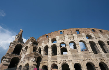 Fototapeta premium Rome,Italy-July 27, 2018: Colosseum or Coliseum in Rome