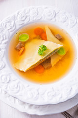 Delicious Swabian original! Maultaschen with traditional filling