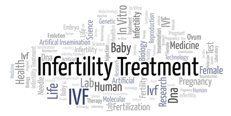 Fototapeta na wymiar Infertility Treatment word cloud.