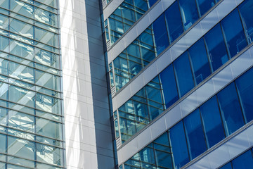 Obraz premium Glass facade of the building.