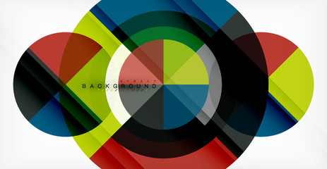 Obraz premium Vector circle abstract background
