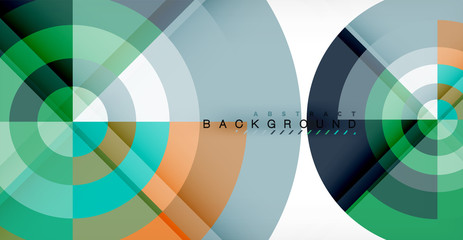 Vector circle abstract background