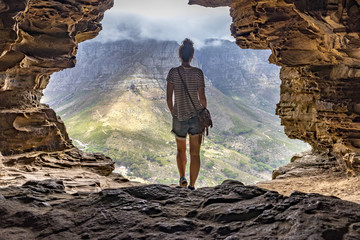 Wallys Cave die Höhle im Lions Head Kapstadt Südafrika