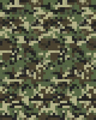 Digital fashionable camouflage pattern, fashion design. Seamless illustration