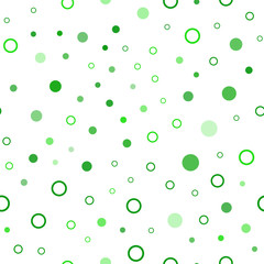 Light Green vector seamless texture with disks.