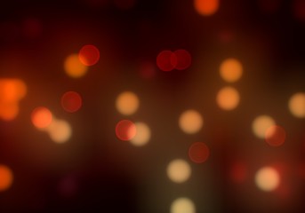 Bright bokeh on dark background.