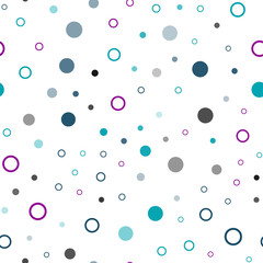 Dark Multicolor vector seamless layout with circle shapes.