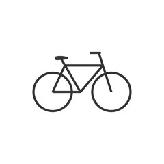Fototapeta premium Bicycle icon. Vector illustration, flat design.