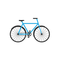 Fototapeta na wymiar Bicycle icon. Vector illustration, flat design.