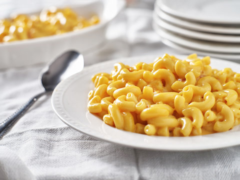 Tasty Mac And Cheese On Plate