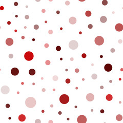 Dark Red vector seamless backdrop with dots.