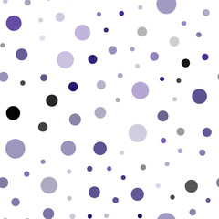 Dark Purple, Pink vector seamless backdrop with dots.