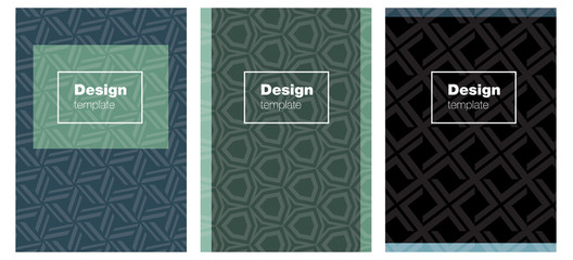 Light Blue, Green vector brochure for ui, ux design.