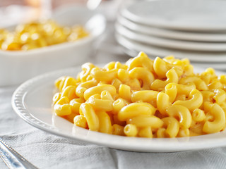 tasty mac and cheese on plate