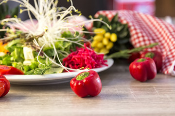 traditional Turkish salad concept for restaurants and cafes