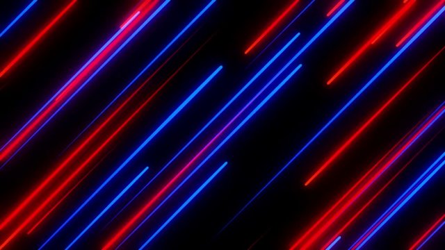 Diagonal Streaks of Light Colorful Abstract Animation Motion Background Seamless Loop Red Blue