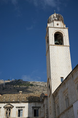 Fototapeta na wymiar Städtische Glockenturm von Dubrovnik, Kroatien