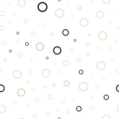 Light Green vector seamless pattern with spheres.