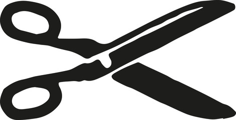 scissors isolated icon