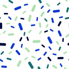 Light Blue, Green vector seamless cover with stright stripes.