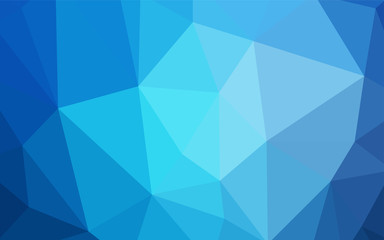 Obraz premium Light BLUE vector triangle mosaic cover.