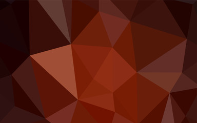 Dark Red vector polygonal template.