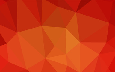 Light Orange vector triangle mosaic texture.