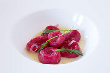 Gnocchi with Beetroot