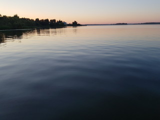 Obraz premium the river at sunset