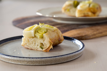Savory Tarte Tartin with Leeks