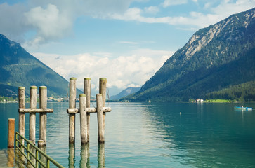 Ausblick auf Achensee in Tirol