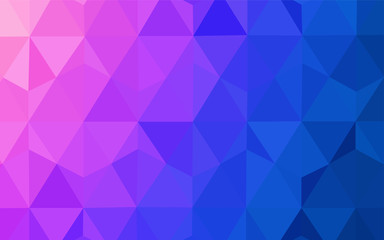 Light Pink, Blue vector polygonal template.