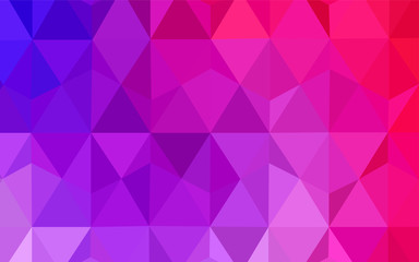 Light Pink, Blue vector gradient triangles pattern.