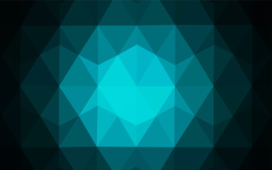 Dark Multicolor vector low poly layout.