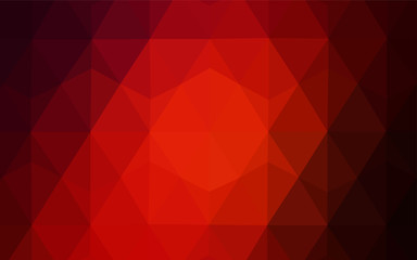 Light Orange vector low poly cover.