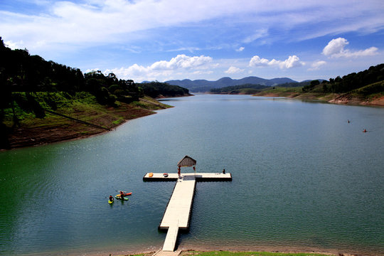 Paraibuna dam, in Brazil