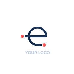 vector logo, E letter design
