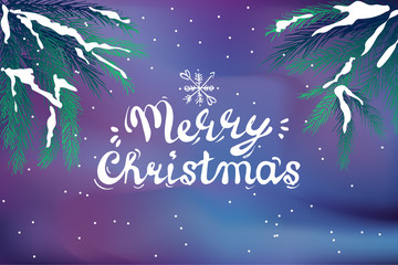Christmas typography greeting card. vector illustration.
