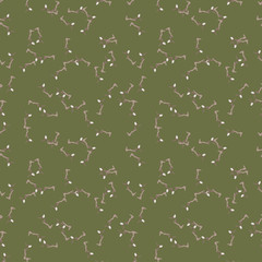 UFO military camouflage seamless pattern in green and different shades of brown color