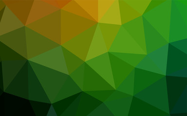 Dark BLUE vector triangle mosaic texture.