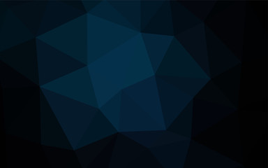 Dark Multicolor vector polygonal template.