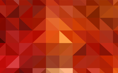 Light Red, Yellow vector low poly texture.