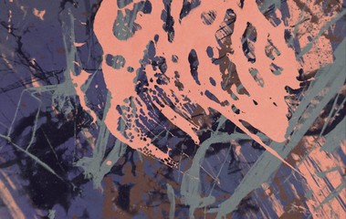 Abstract artistic painting. Hand made.