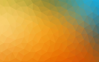 Light Blue, Yellow vector abstract mosaic backdrop.